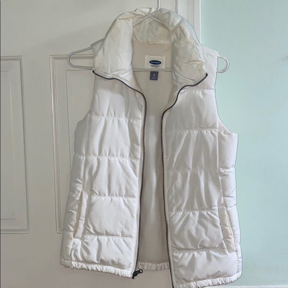 White Old Navy Vest